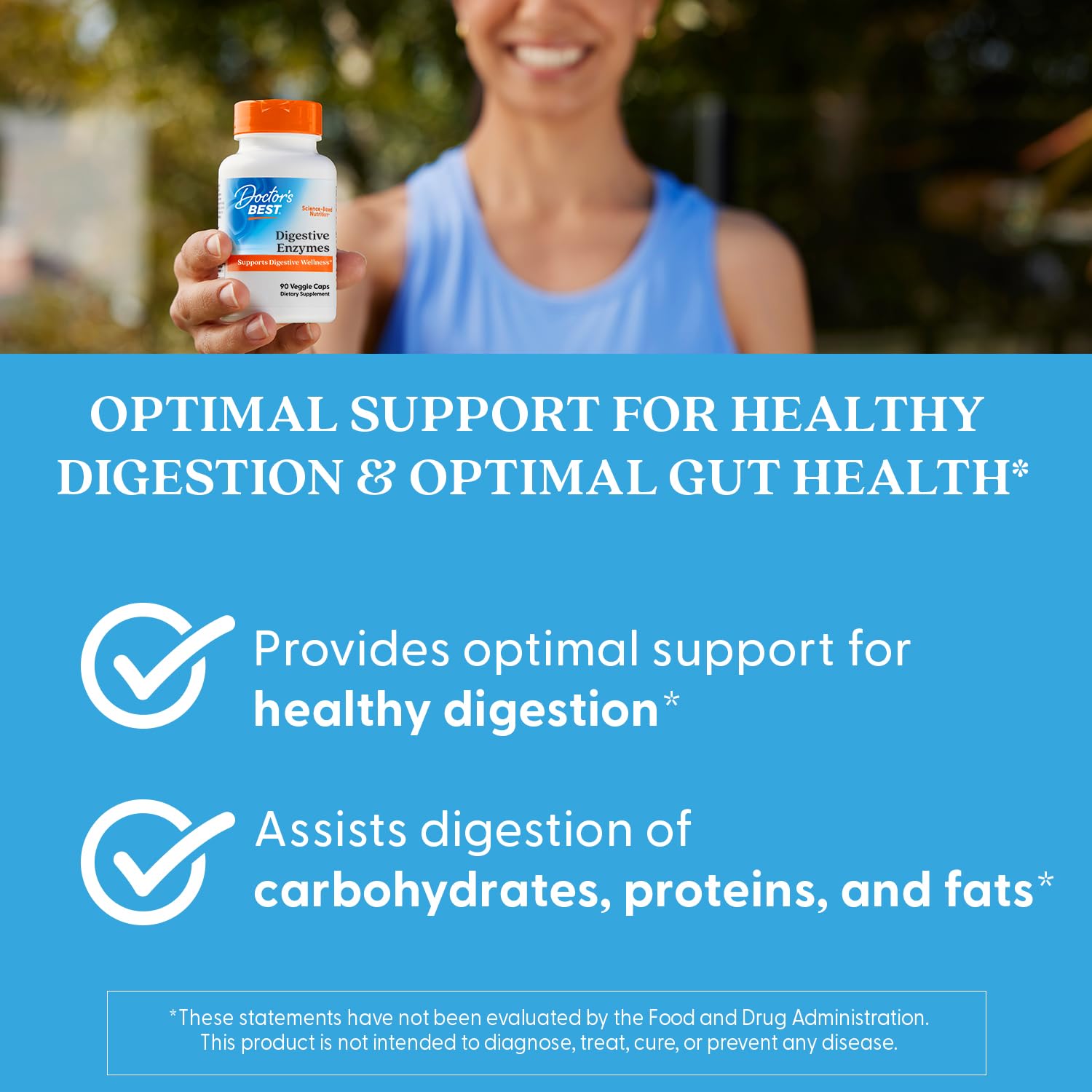 Bottle highlighting non-GMO and vegetarian formula