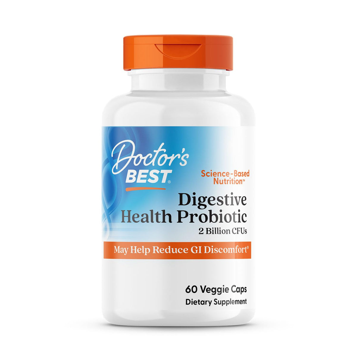 Doctor's Best Digestive Health Probiotic bottle with Lactospore