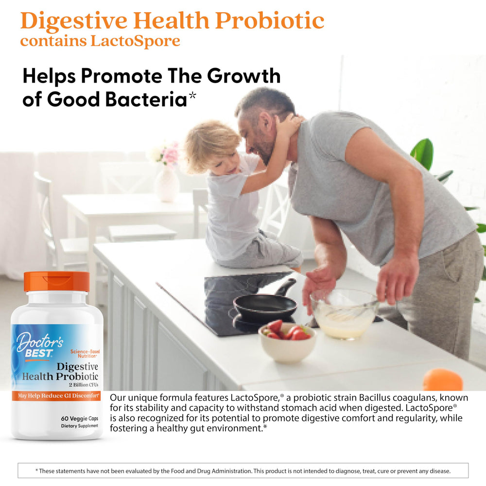 Lactospore probiotic strain information on bottle label