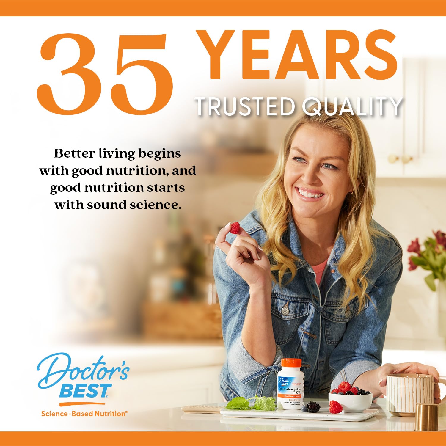 Lifestyle image depicting energized, healthy living