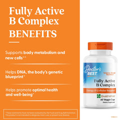 Assorted B Complex capsules spilling from bottle