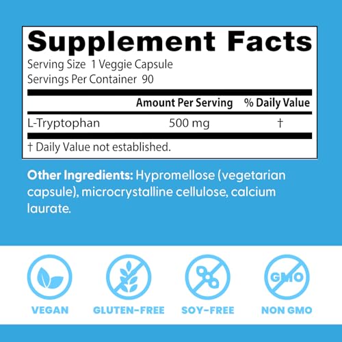 Serving size information for Doctor's Best L-Tryptophan
