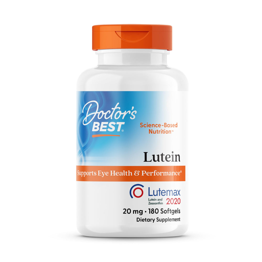 Doctor's Best Lutein 20 mg Lutemax 2020 bottle front view