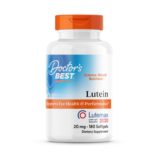 Doctor's Best Lutein 20 mg Lutemax 2020 bottle front view