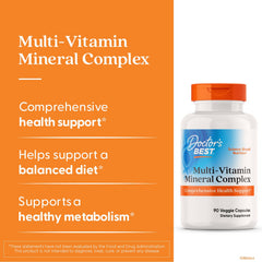 Benefits and features of Doctor's Best multi-vitamins mineral complex