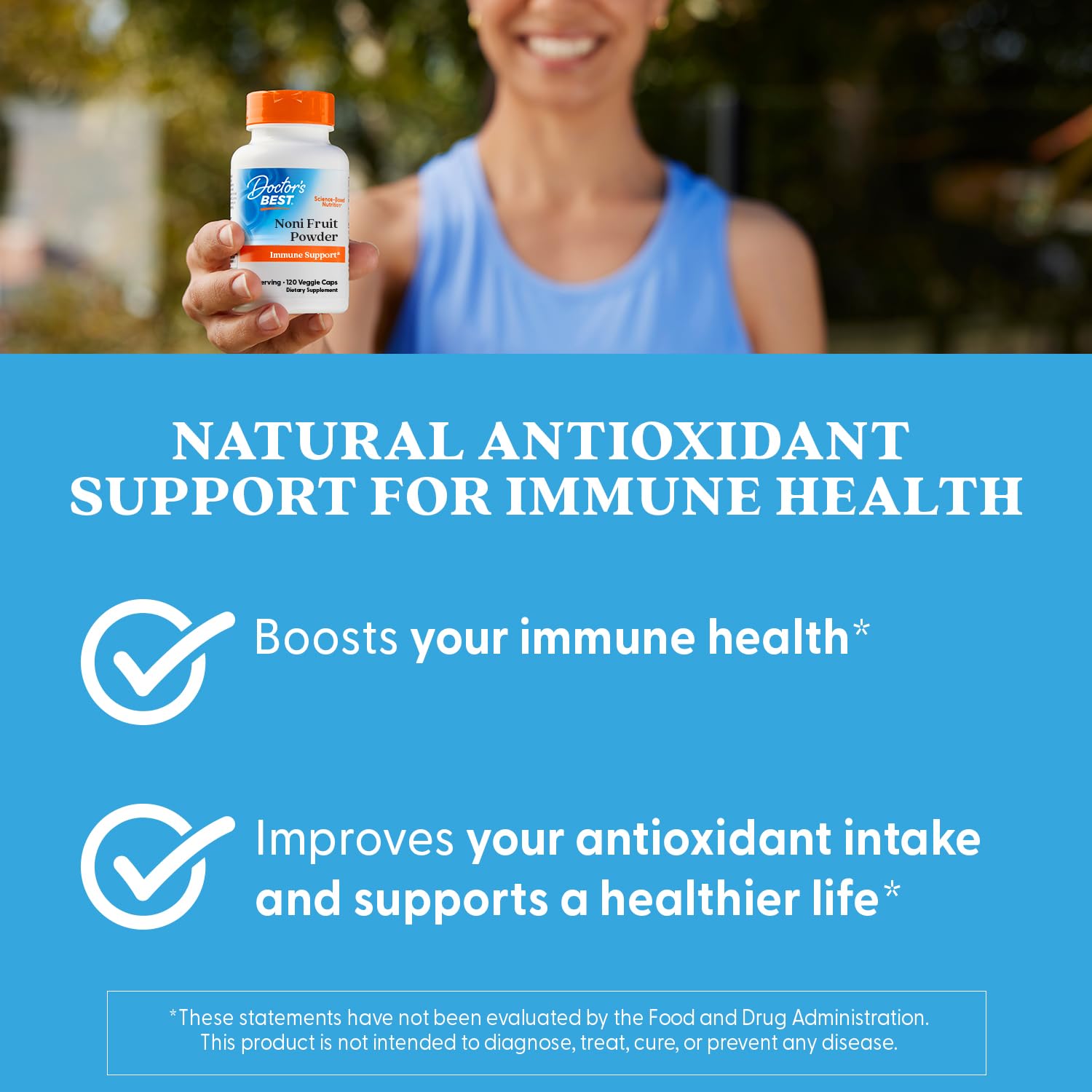 Noni supplement indicating energy support