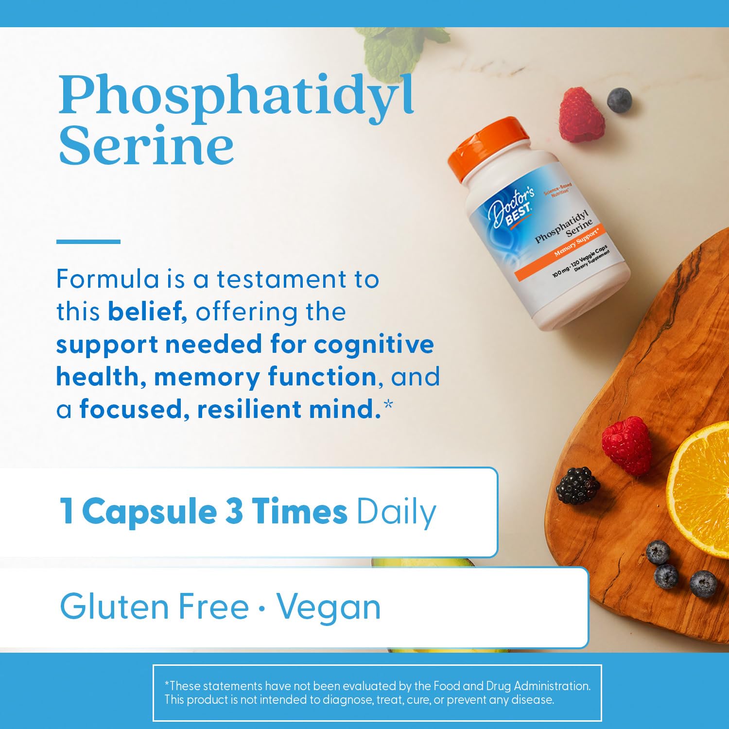 Supplement facts and ingredients for Doctor's Best Phosphatidylserine