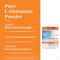 Overview of Doctor's Best L-Glutamine powder bottle