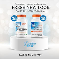 Doctor's Best Serrapeptase Serrateric coating preserves enzyme absorption.