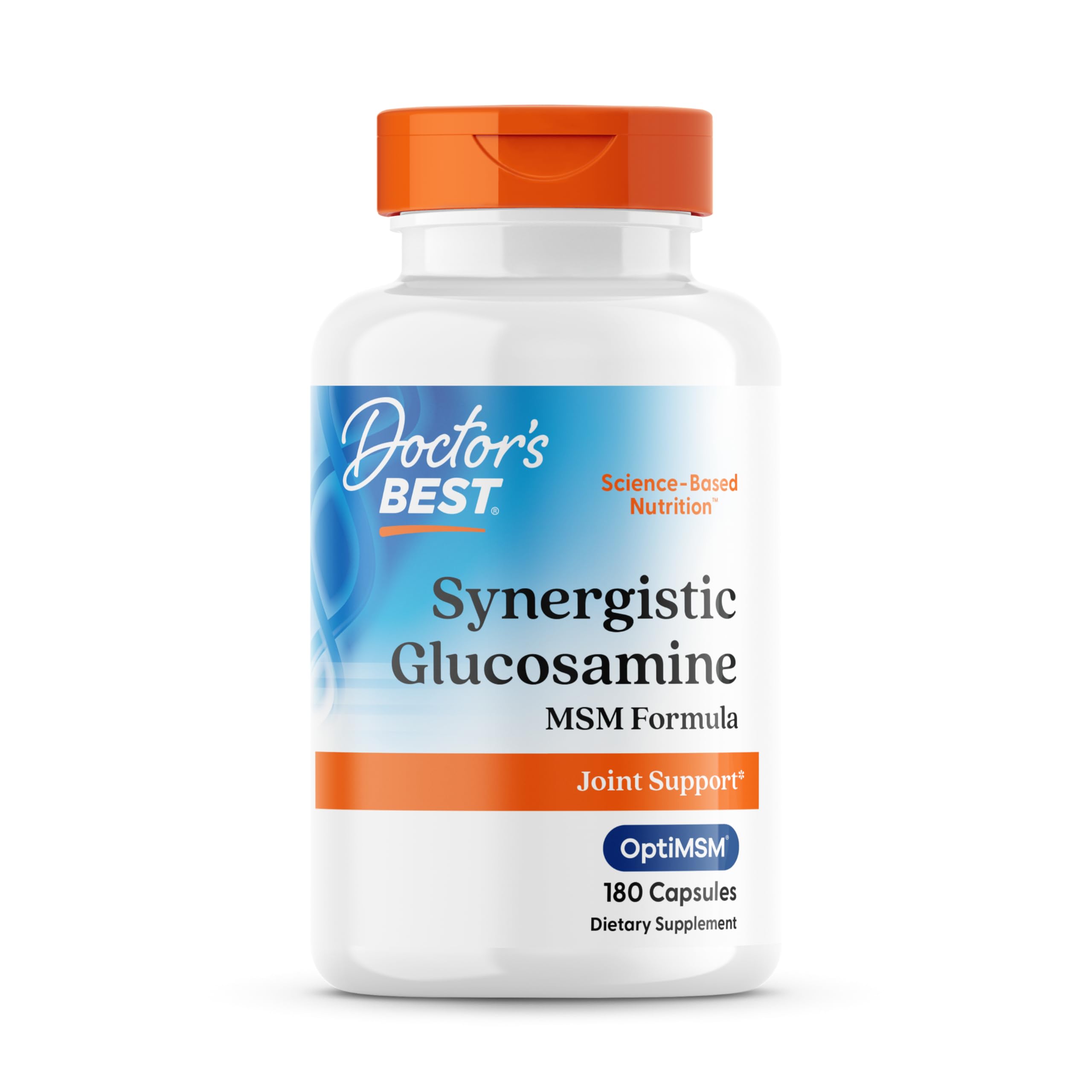 Bottle of Doctor's Best Synergistic Glucosamine/MSM Formula