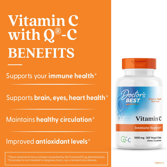 Product label for Doctor's Best Vitamin C with Q-C