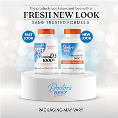 Close-up of Doctor's Best Vitamin D3 1000 IU softgels