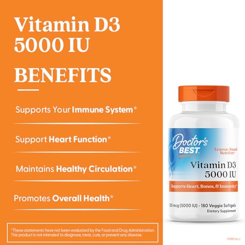 Vitamin D3 supplement facts panel