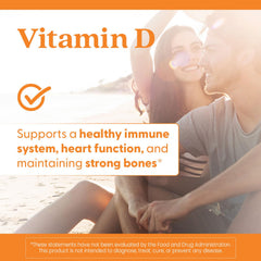 Lifestyle image featuring Vitamin D3 5000 IU supplement on a desk
