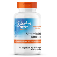 Doctor's Best Vitamin D3 5,000 IU bottle front