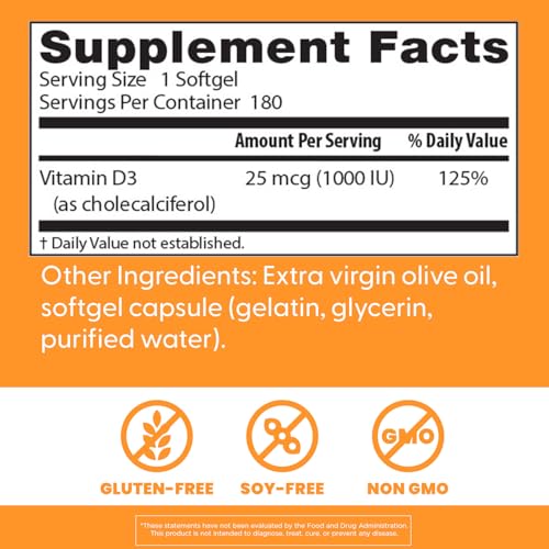 Vitamin D3 softgel capsules from Doctor's Best