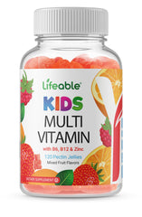 Front view of Doctors Finest Kids Multivitamin Gummies - assorted fruit flavors
