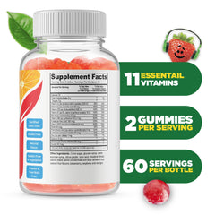 Assorted fruit-flavored gummies for kids
