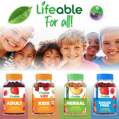 Serving suggestion: two gummies per day for kids