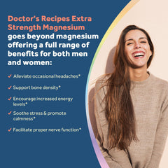 Nutrition facts panel for Doctor's Recipes Magnesium Glycinate
