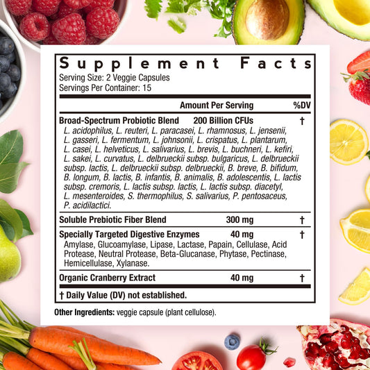 Close-up of probiotic capsules