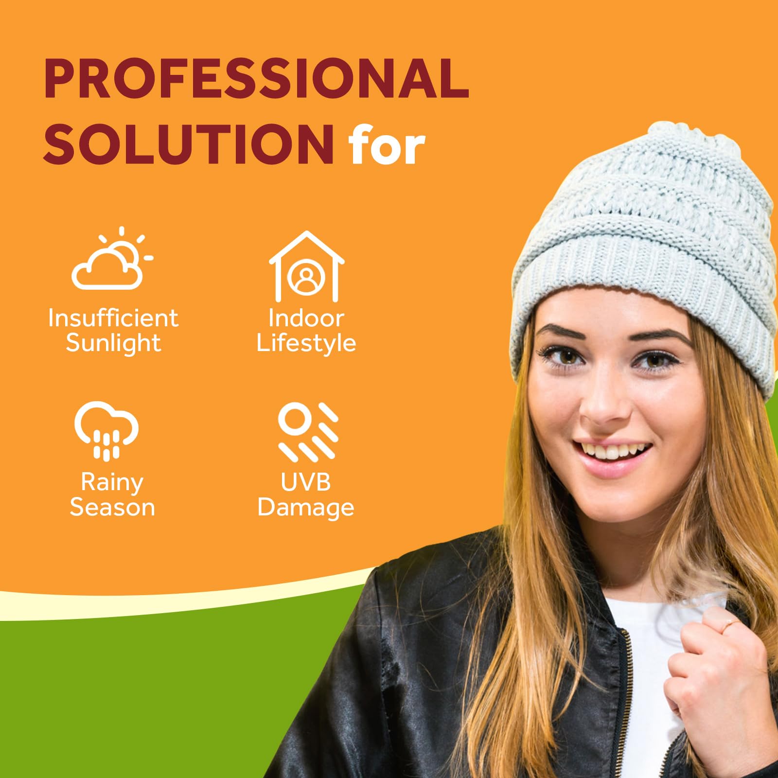 Ingredient and purity seals for Vitamin D3 supplement
