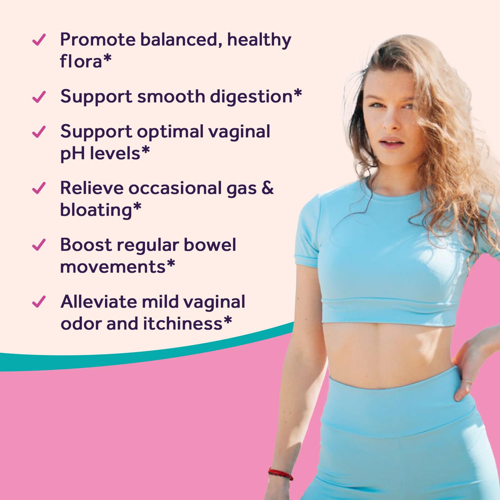 Nutrition facts panel on Doctor's Recipes Women's Probiotics packaging