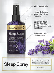 Pillow with sleep spray mist and lavender aroma