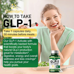 Close-up of Doemfarty GLP-1 Probiotic label