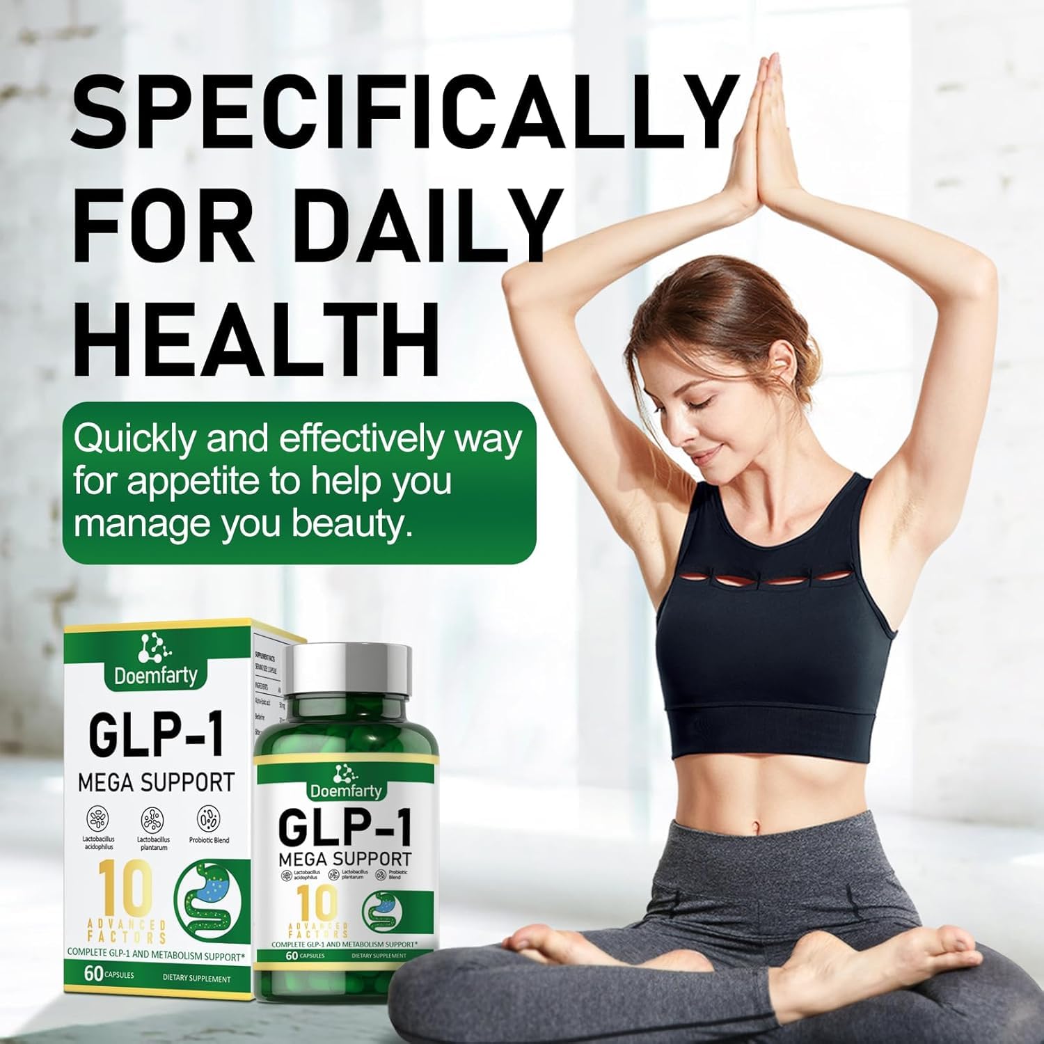 Lifestyle image of healthy adults taking GLP-1 probiotic