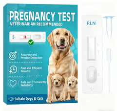 Box of at-Home Dog Pregnancy Test Kit on a table