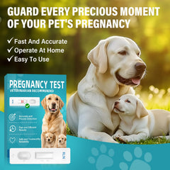 Instructions for using the at-Home Dog Pregnancy Test Kit