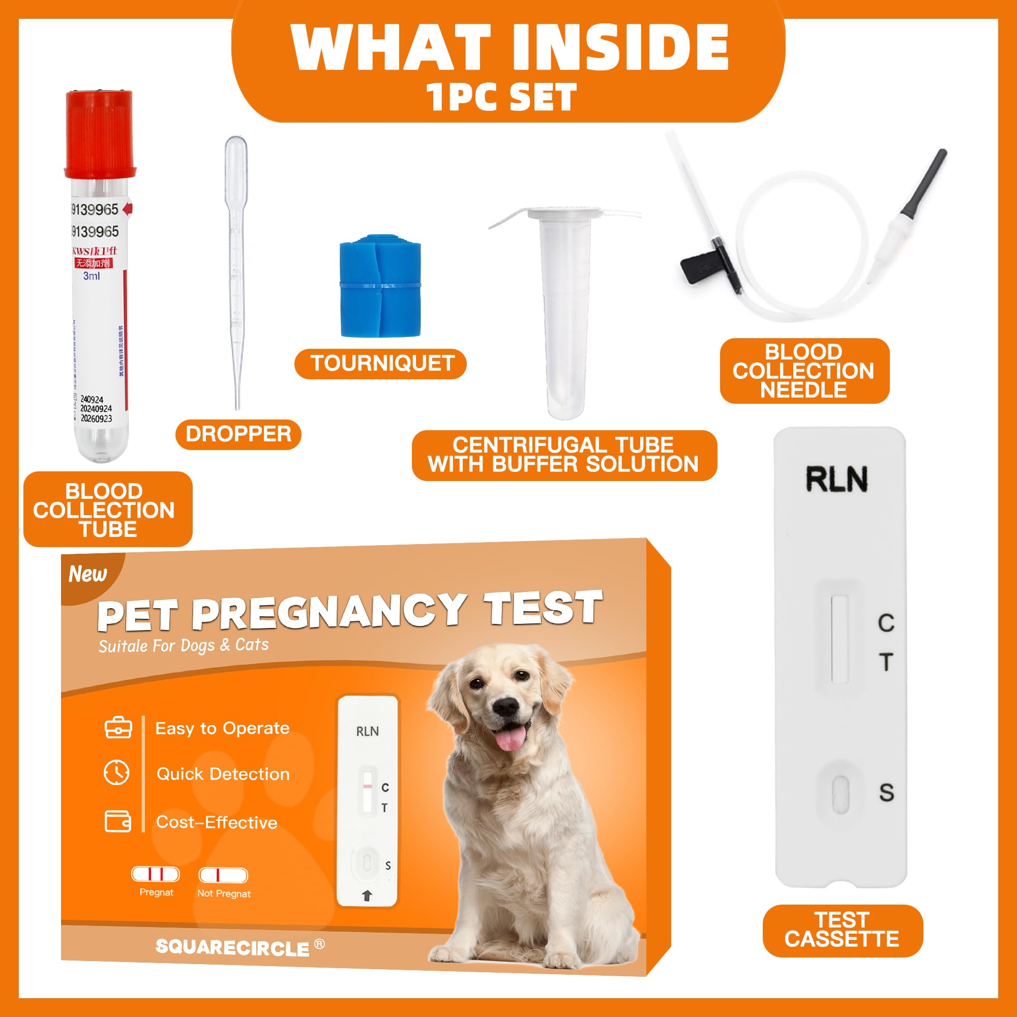 Test components with instruction manual