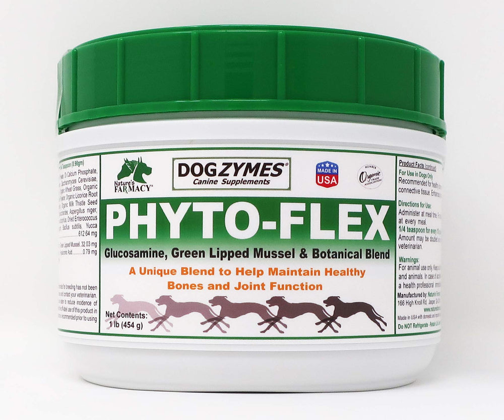 Dogzymes Phyto Flex 1lb bottle front view