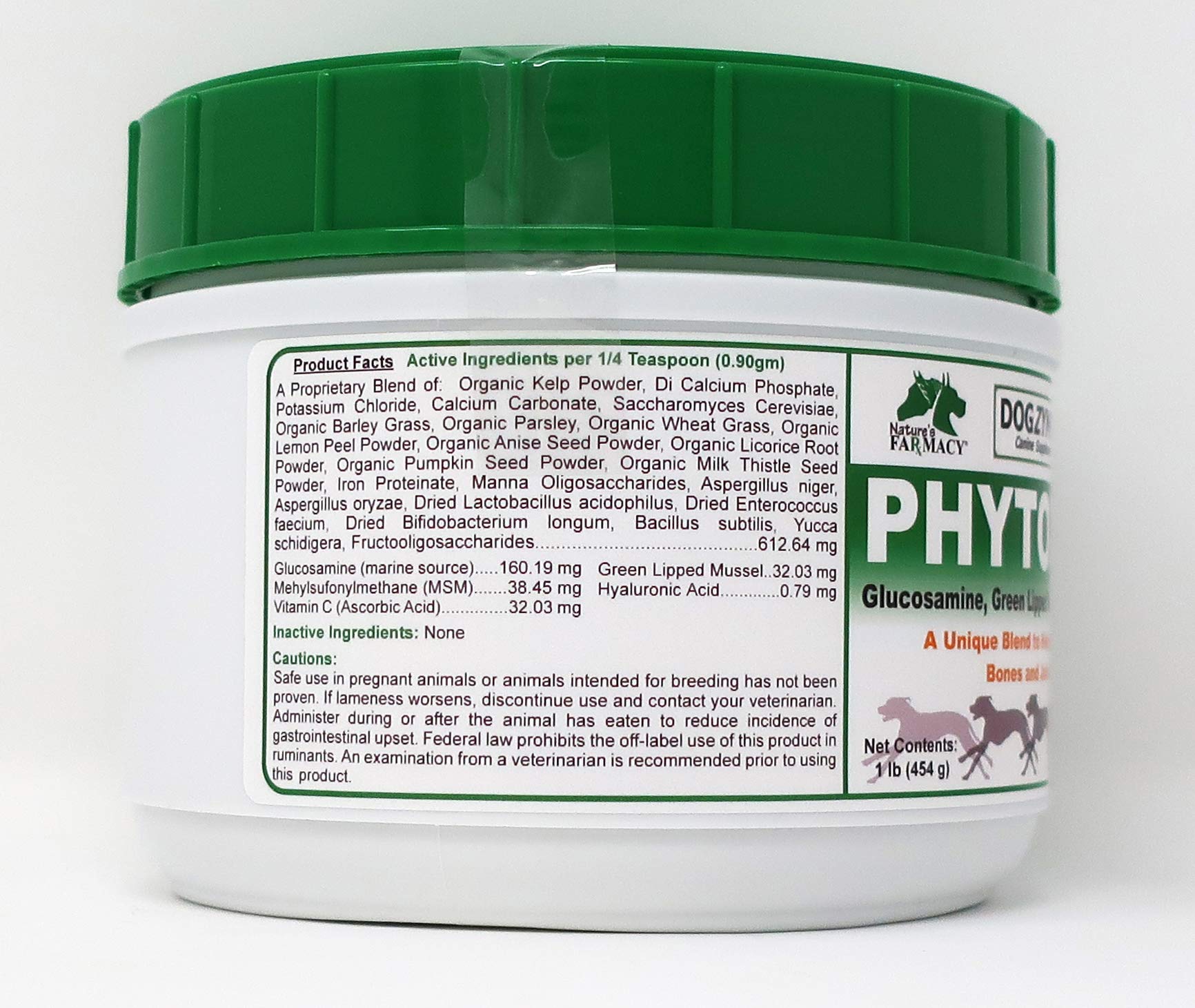 Phyto Flex ingredients: Glucosamine, Chondroitin, MSM, Hyaluronic Acid