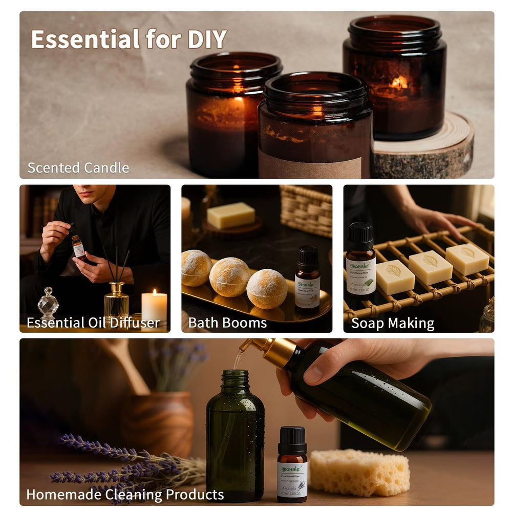 Inside view showing the essential oil bottles in the box
