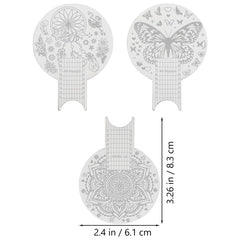 DOITOOL nail-art-pattern designs on plate support chic at-home looks