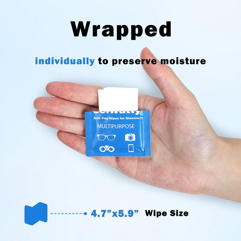 Cleaning eyeglasses and sunglasses with Domigard wipes