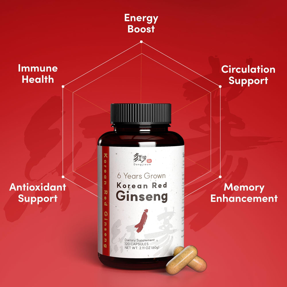Ginsenoside-enhanced Korean red ginseng features