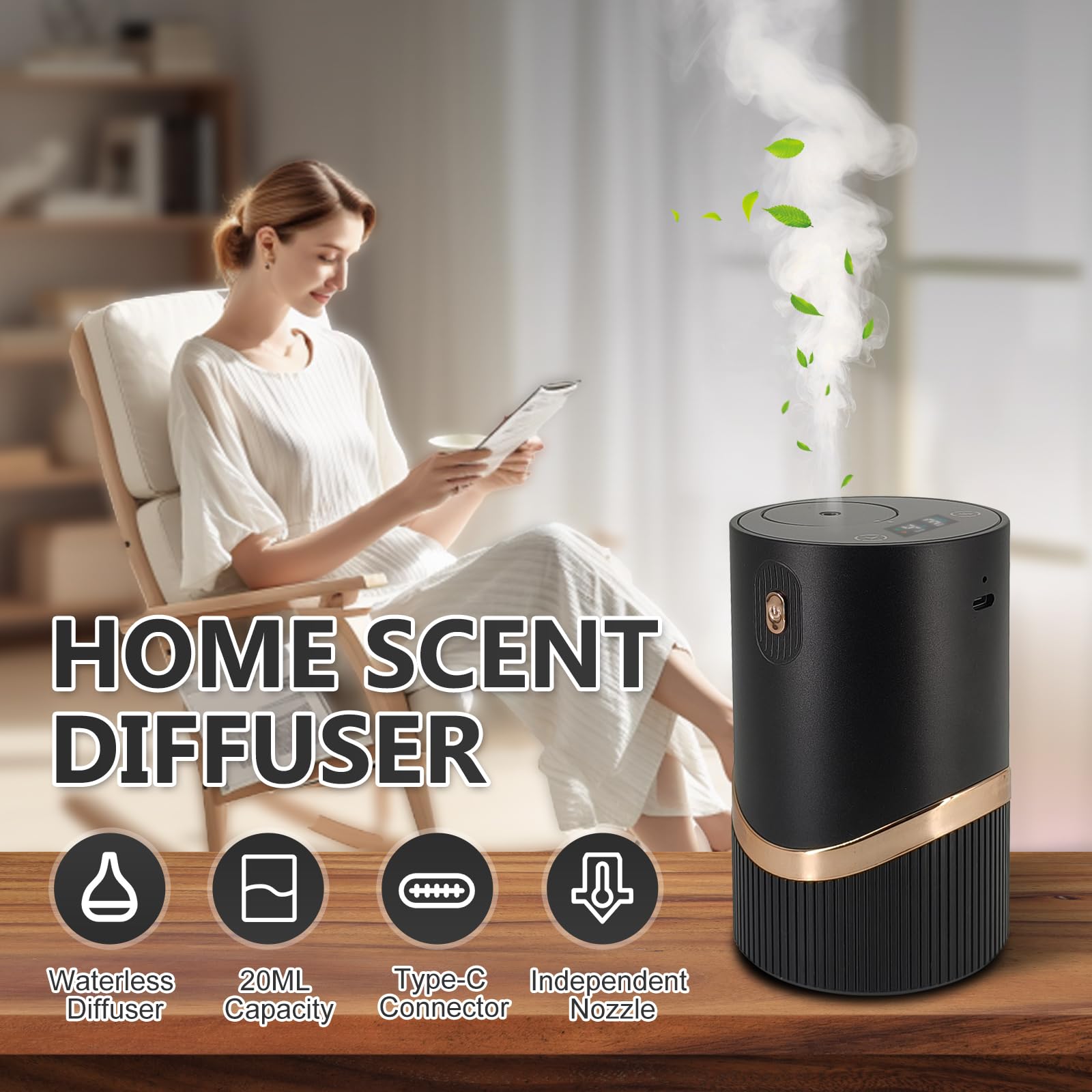 Dongzhen diffuser LED display reveals battery level and timer for easy control