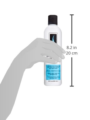 Close-up of healthier-looking hair texture after using DOO GRO Mega Thick Strengthener Leave-in