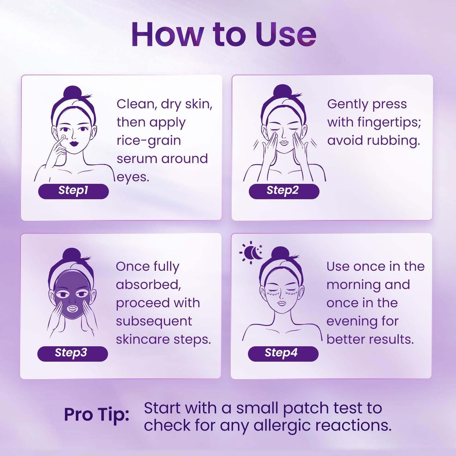 Doracome eye serum fits all skin types with clean formulation.