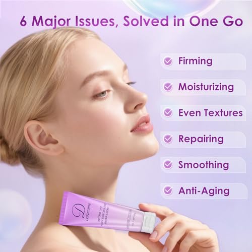 Doracome ingredients close-up with retinol, collagen, hyaluronic acid for elasticity.