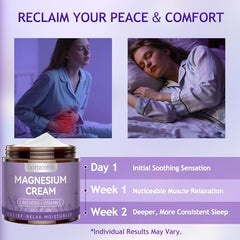 Doracome magnesium cream after-workout leg application supports comfortable, non-greasy finish