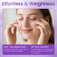 Doracome Retinol Eye Cream application image showing gentle tapping on orbital area