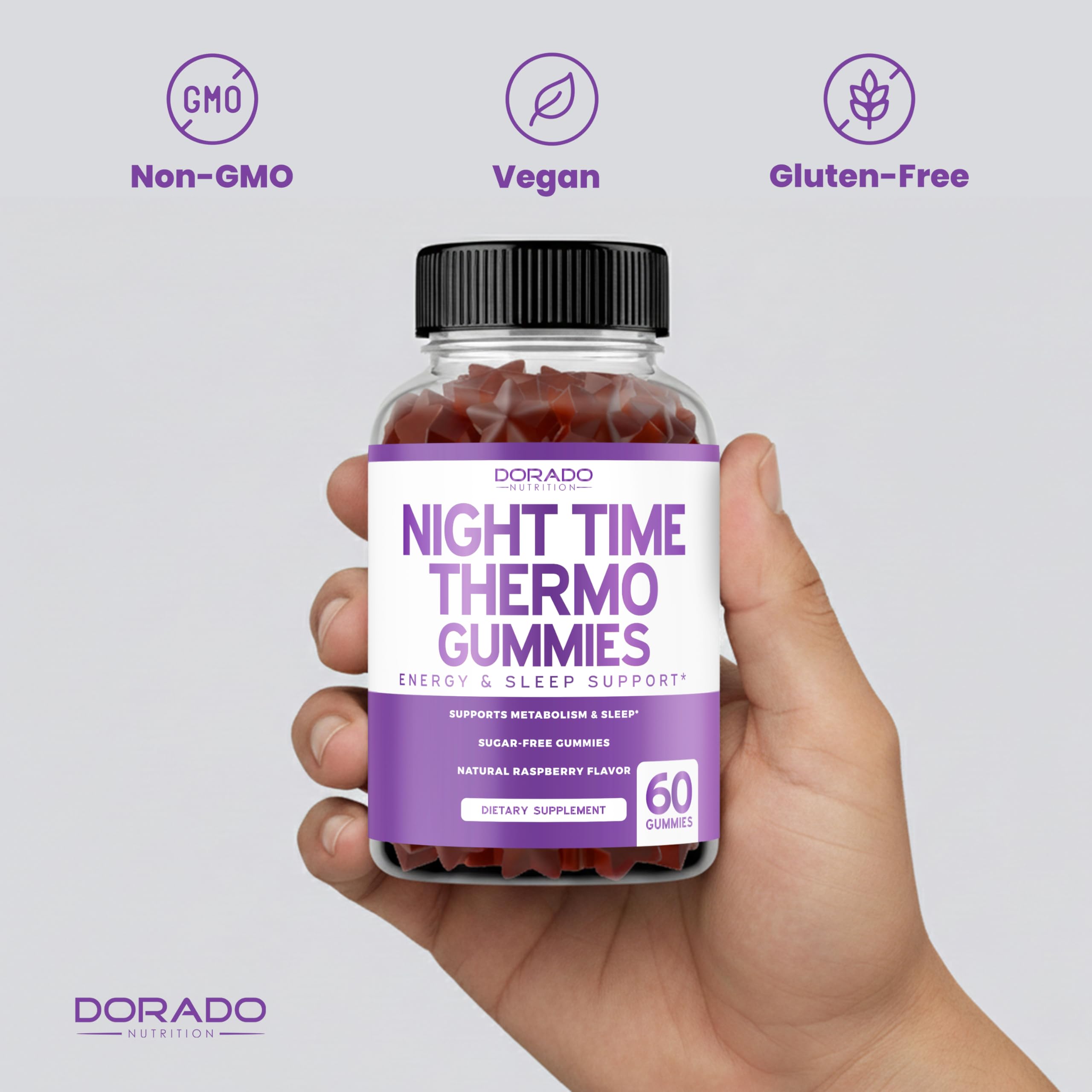 DORADO NUTRITION gummies on counter in lifestyle scene encouraging routine