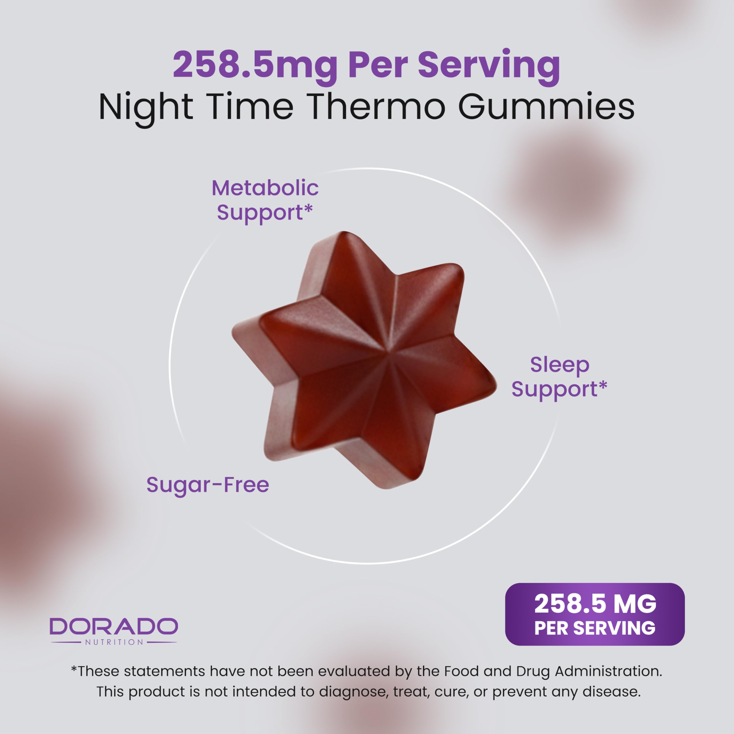 DORADO NUTRITION gummies poured by a spoon for convenient daily use