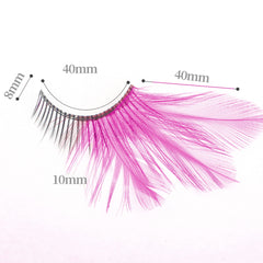 Dorisue Dorise pink lashes with a soft tail detail.