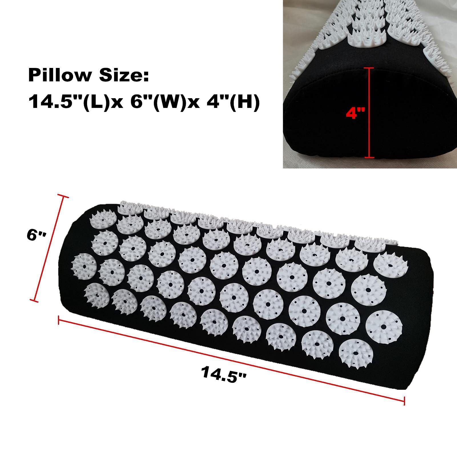 Lightweight and portable DoroSun acupressure pillow