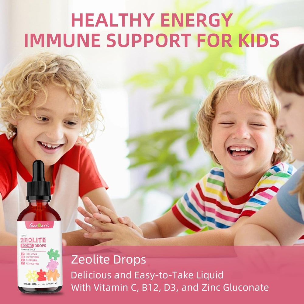 Dosage guidance showing 2 ml for adults and 1 ml for kids